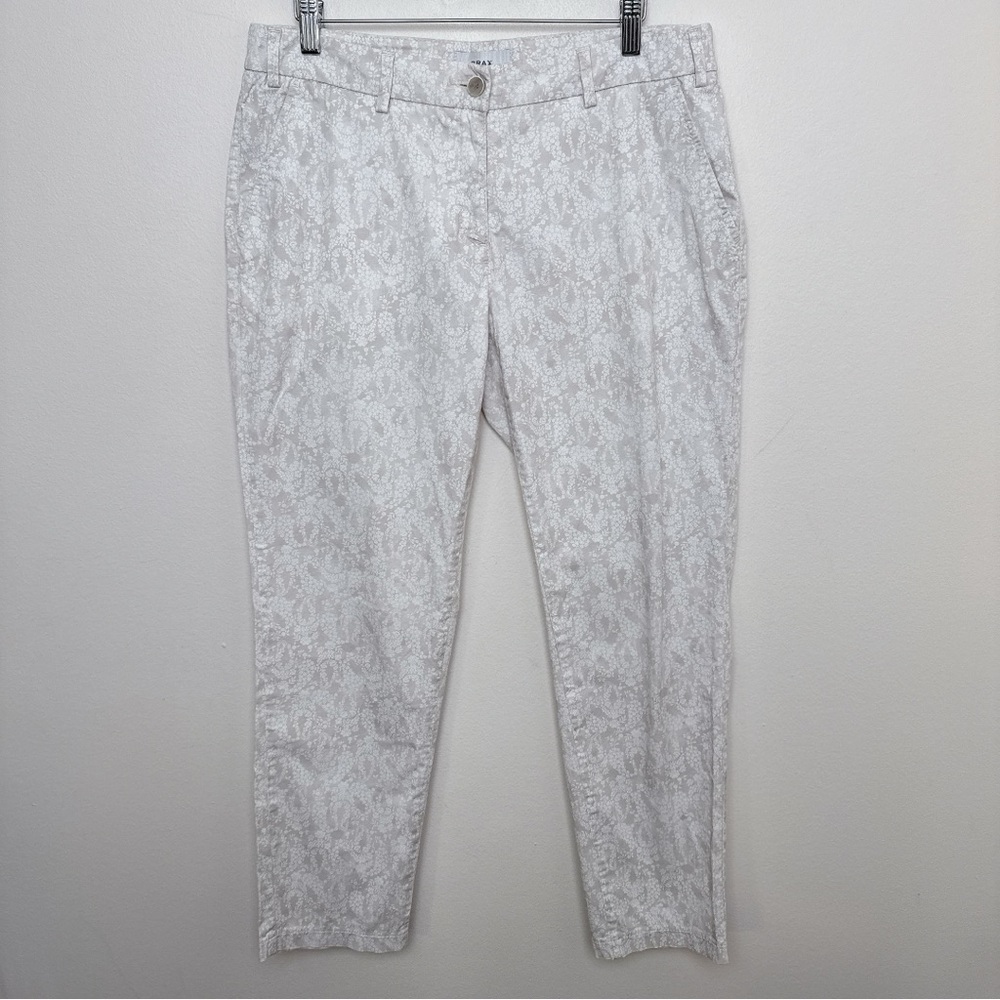 Brax Feel Good Womens 31/32 Maron Coton Chino Ultralight Printed Pant